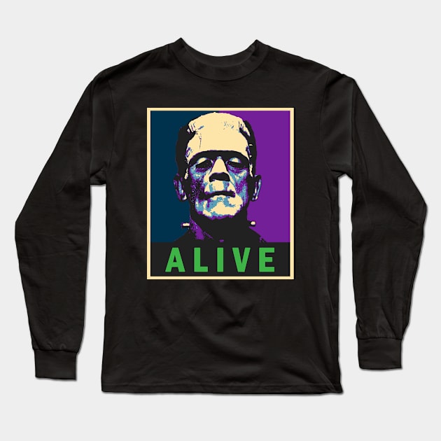 Frankenstein Long Sleeve T-Shirt by valentinahramov